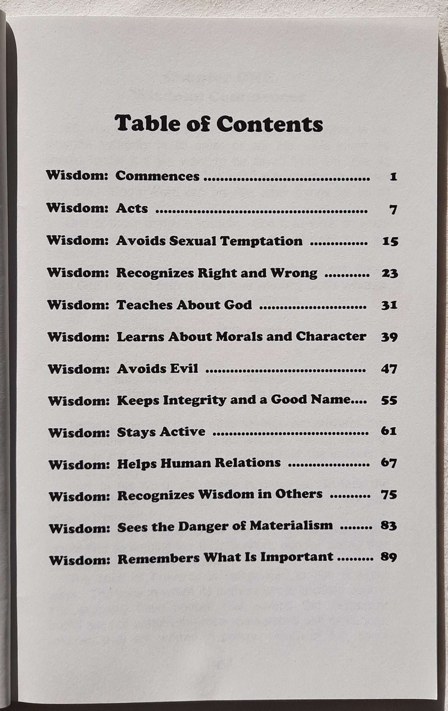 Be Wise God's Way: A Study of Proverbs & Ecclesiastes by Adam Faughn (Very good, 2007, PBk, 97 pages, Riddle Creek Pub.)