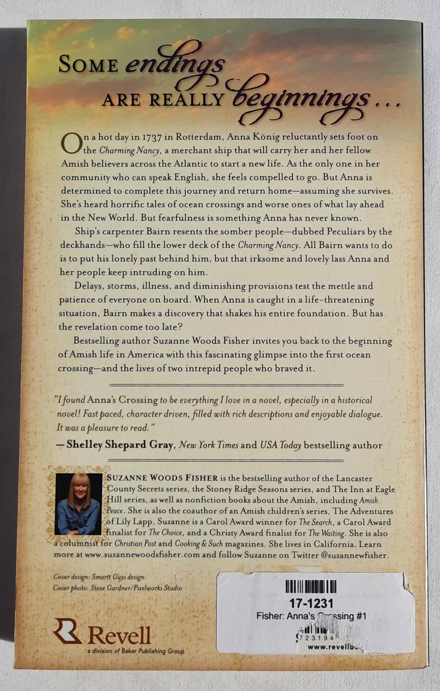 Anna's Crossing #1 by Suzanne Woods Fisher (Amish Beginnings, New, 2015, PBK, 336 pages, Revell)