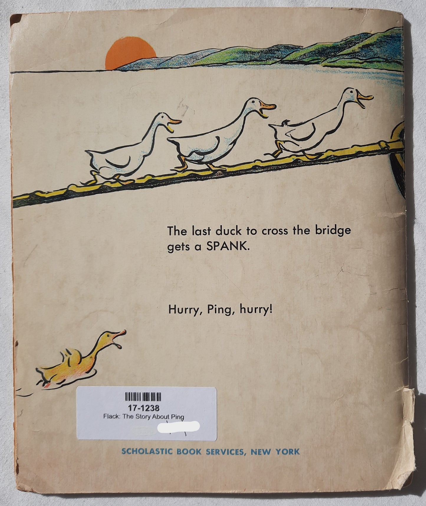The Story About Ping by Marjorie Flack; Kurt Wiese (Good, 1966, Pbk, 40 pages, Scholastic)