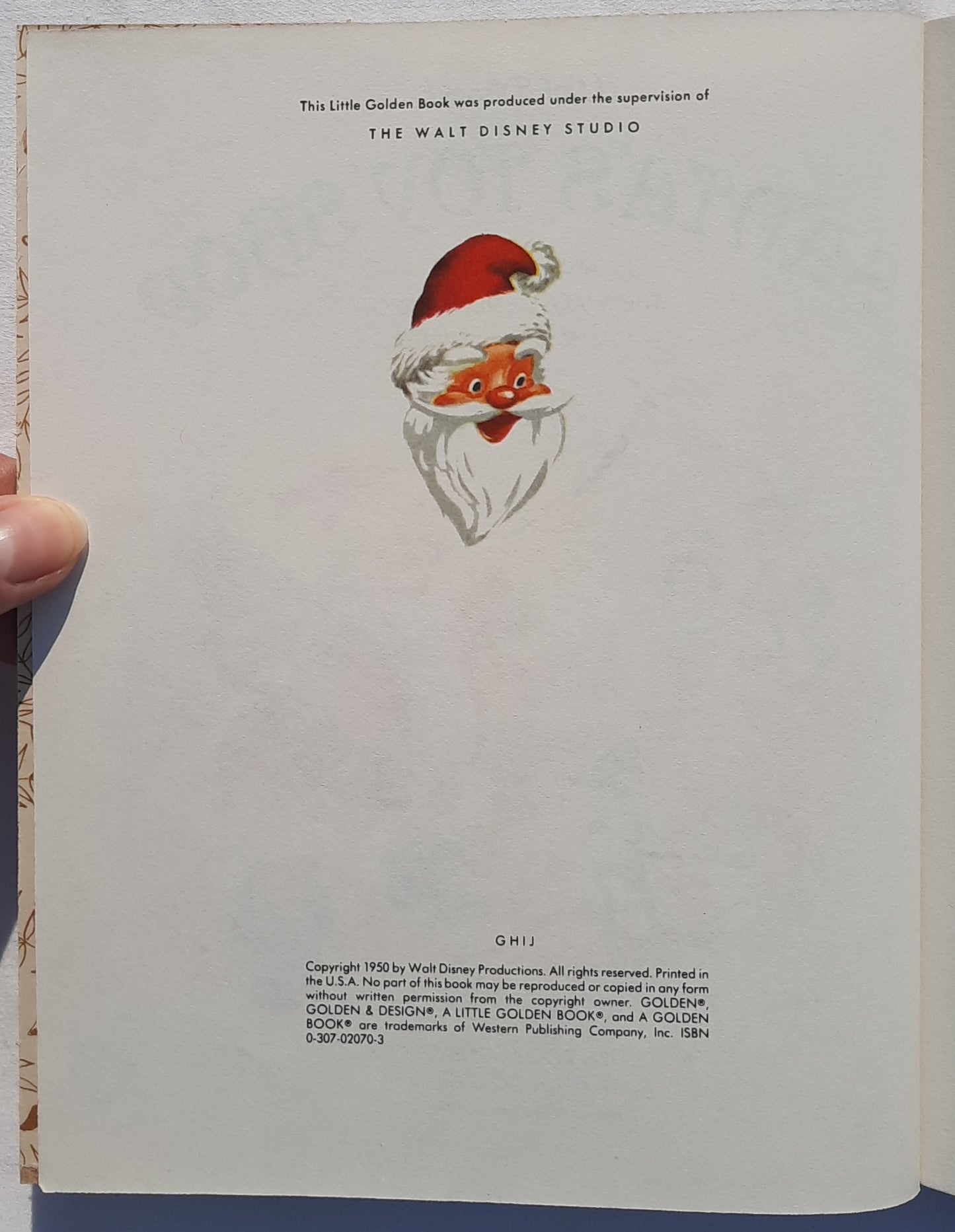 Walt Disney's Santa's Toy Shop by Al Dempster (Very good, 1950, HC, 32 pages, A Golden Book)
