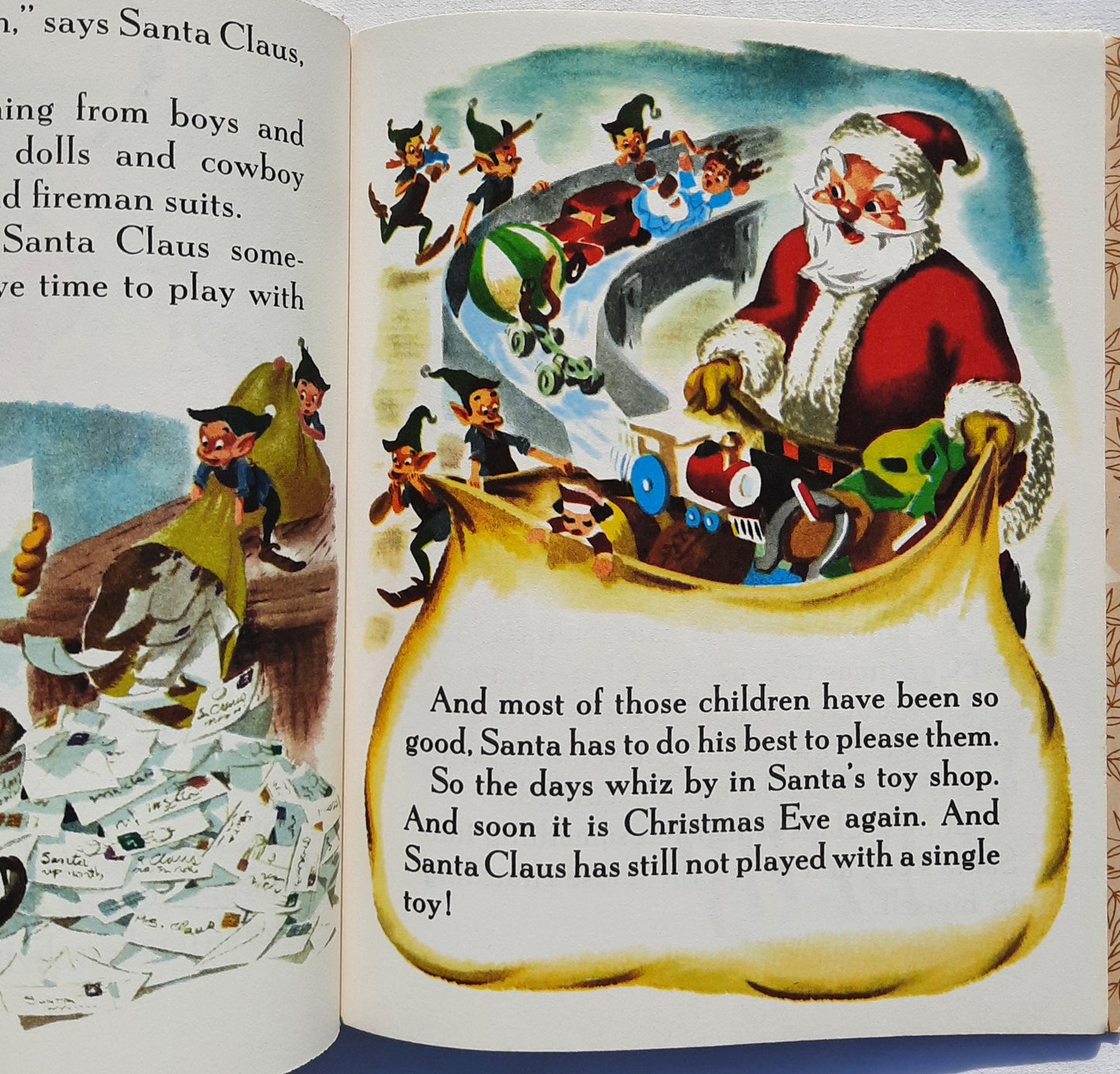 Walt Disney's Santa's Toy Shop by Al Dempster (Very good, 1950, HC, 32 pages, A Golden Book)