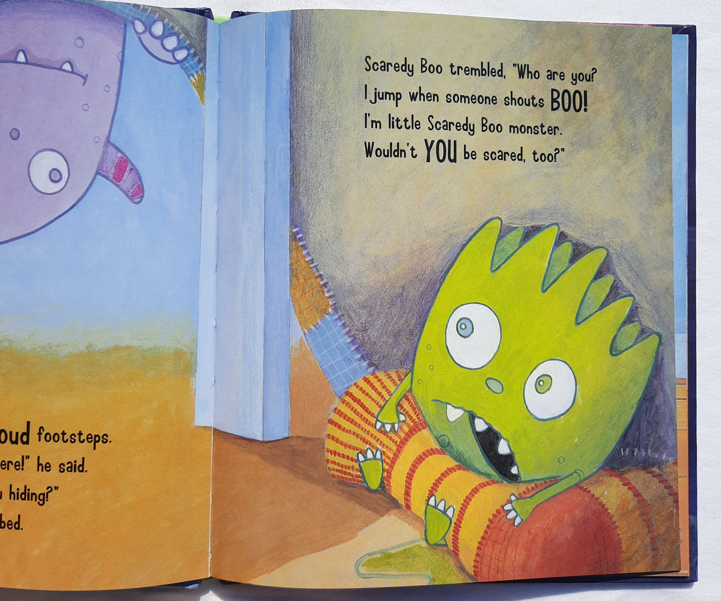 Scaredy Boo! by Claire Freedman; Russell Julian (Good, 2013, HC, 32 pages, Parragon Books)