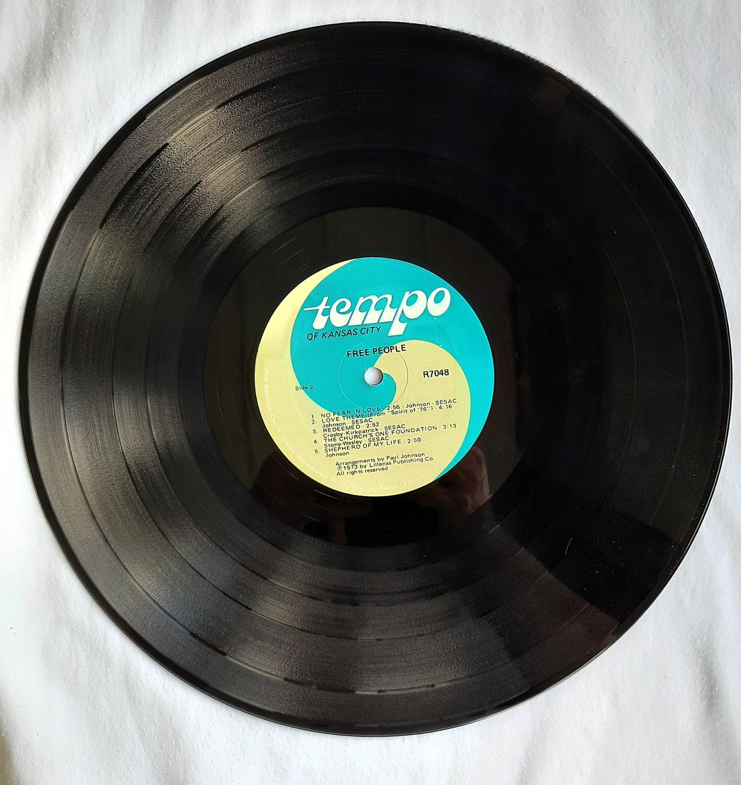 Tempo of Kansas City Free People Christian LP Vinyl Record (R7048, Very Good, 1973, Impact Records)