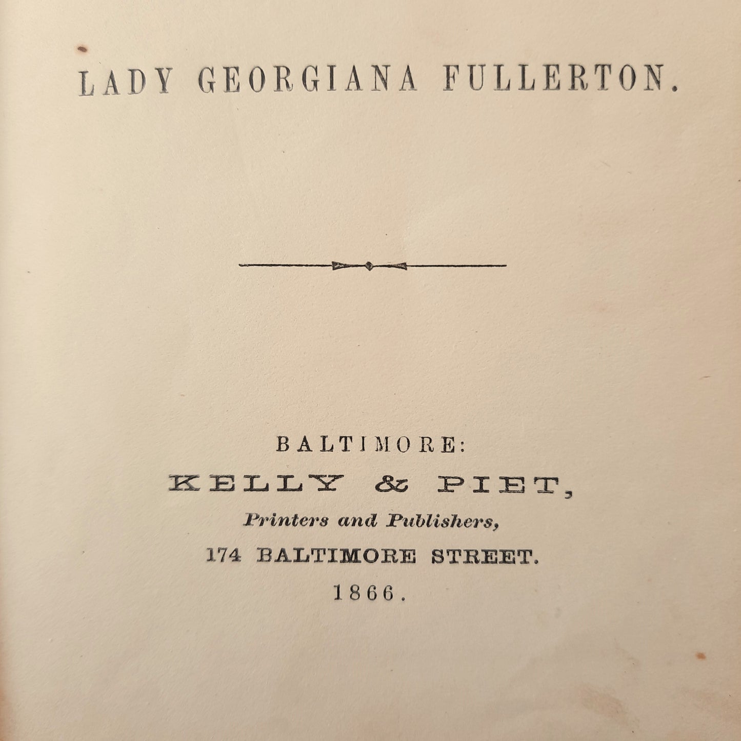 Laurentia: A Tale of Japan by Lady Georgiana Fullerton (Good, 1866, HC, 215 pages, Baltimore: Kelly & Piet)