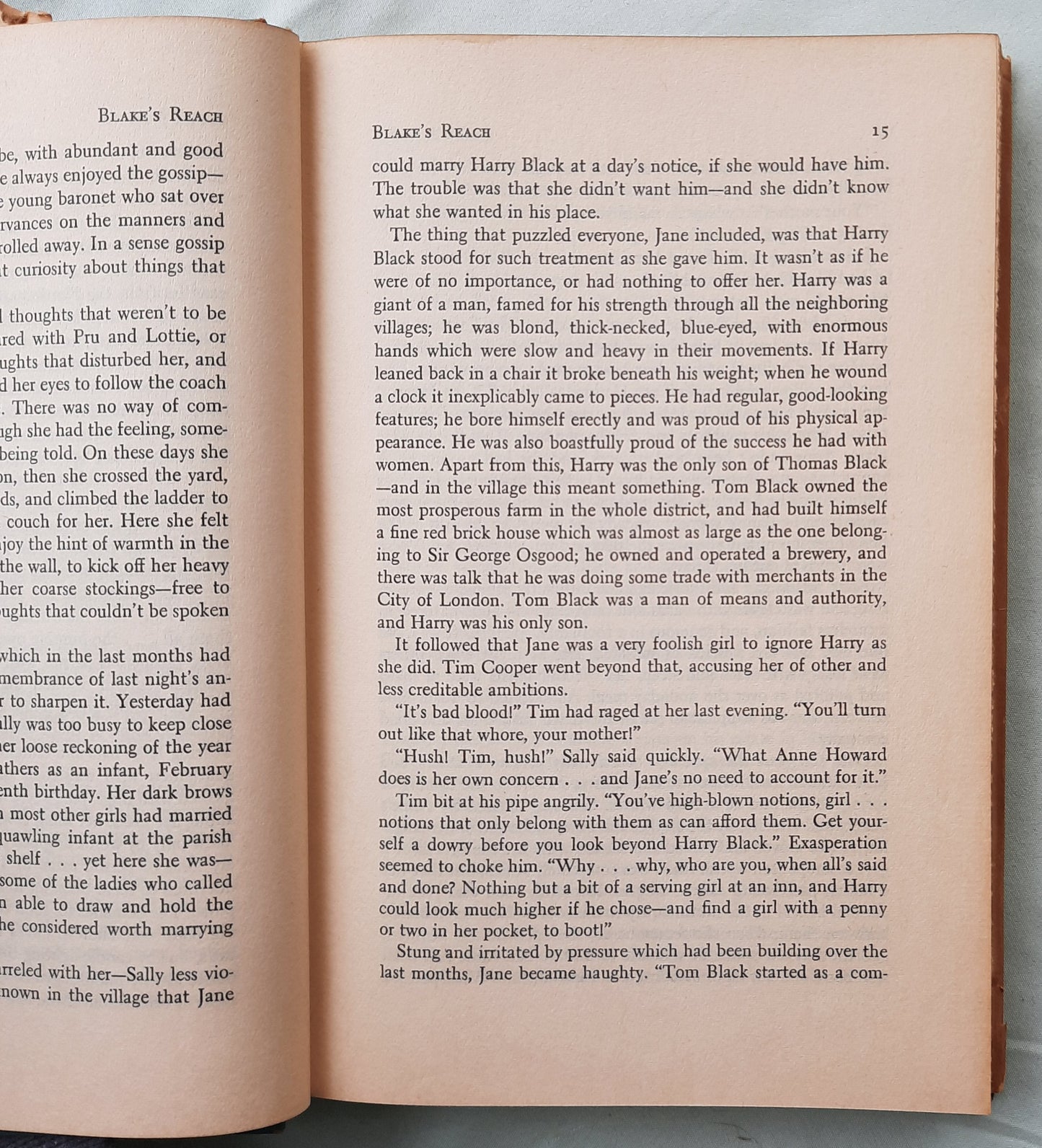 Blake's Reach by Catherine Gaskin (Good, 1958, HC, 315 pages, J.B. Lippincott Company)