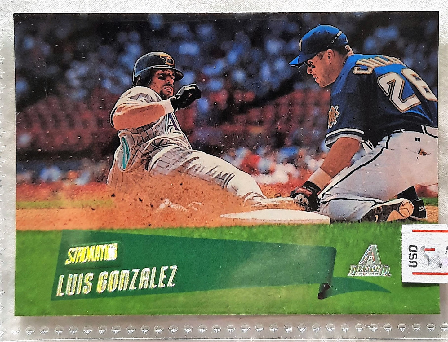 TOPPS 2000 Stadium Club Luis Gonzalez Arizona Diamondbacks #148 Baseball Card