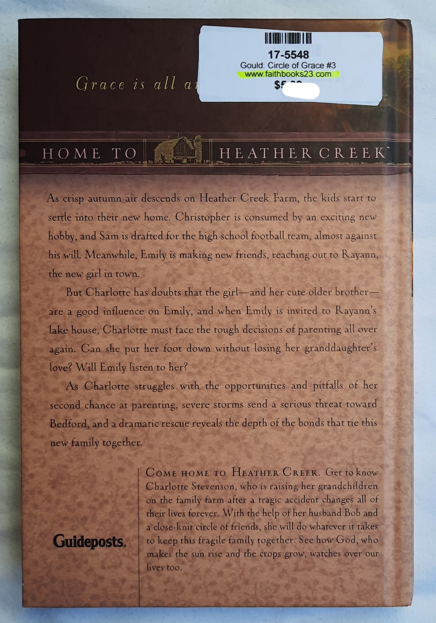 Circle of Grace by Leslie Gould (Home to Heather Creek #3, Very good, 2008, HC, 264 pages, Guideposts)