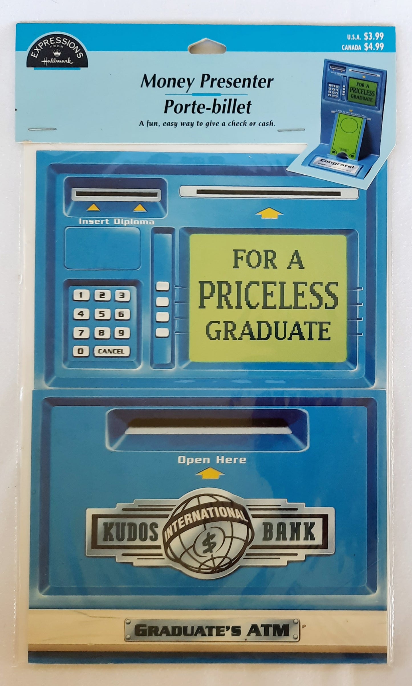 Hallmark Expressions Money Presenter Graduates ATM Card NEW in package