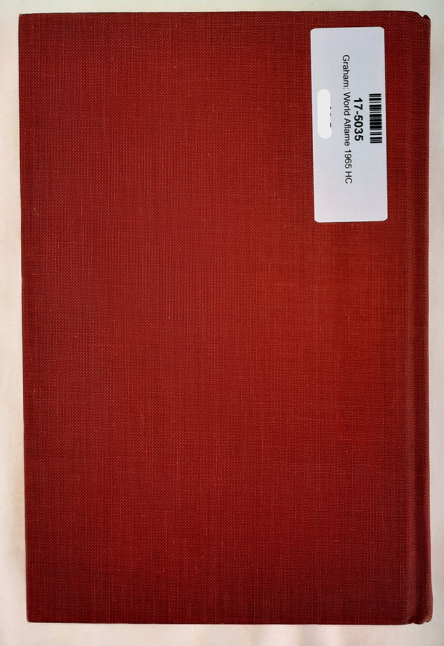 World Aflame by Billy Graham (Very good, 1965, HC, 267 pages, Doubleday & Company)