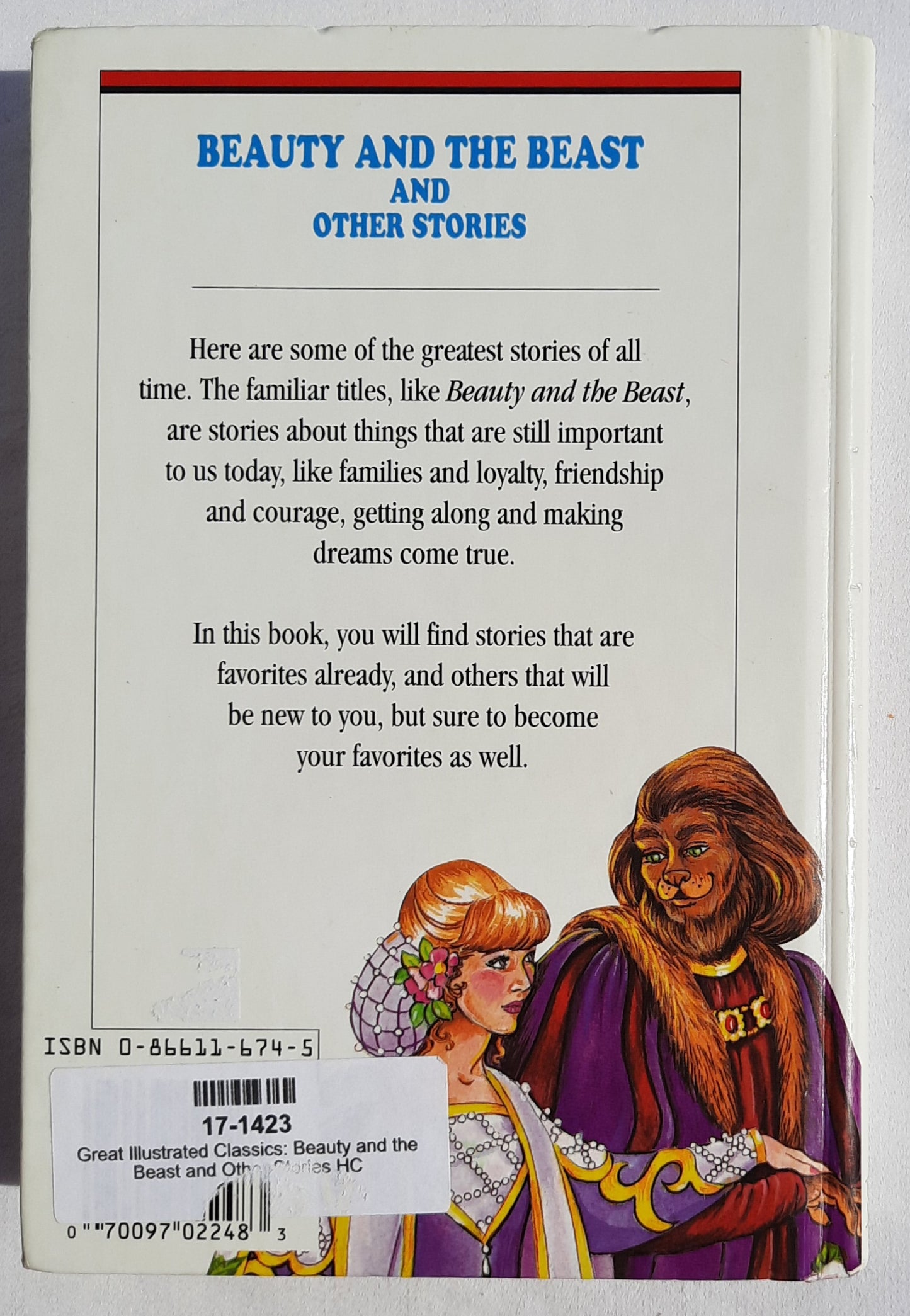 Beauty and the Beast and Other Stories by Rochelle Larkin (Acceptable, 2000, HC, 330 pages, Great Illustrated Classics)