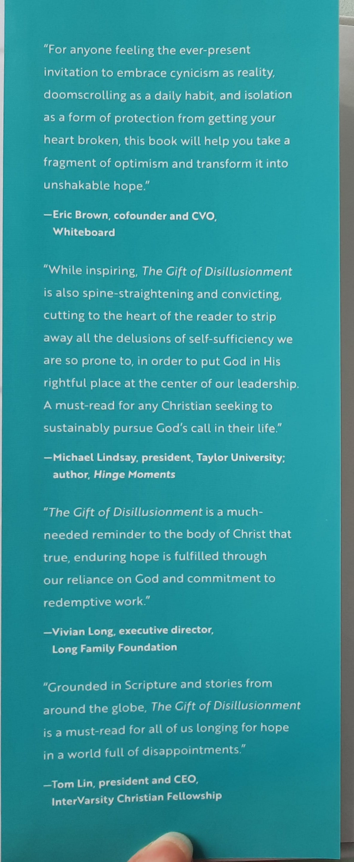 The Gift of Disillusionment by Peter Greer; Chris Horst (New, 2022, HC, 223 pages, Bethany House)