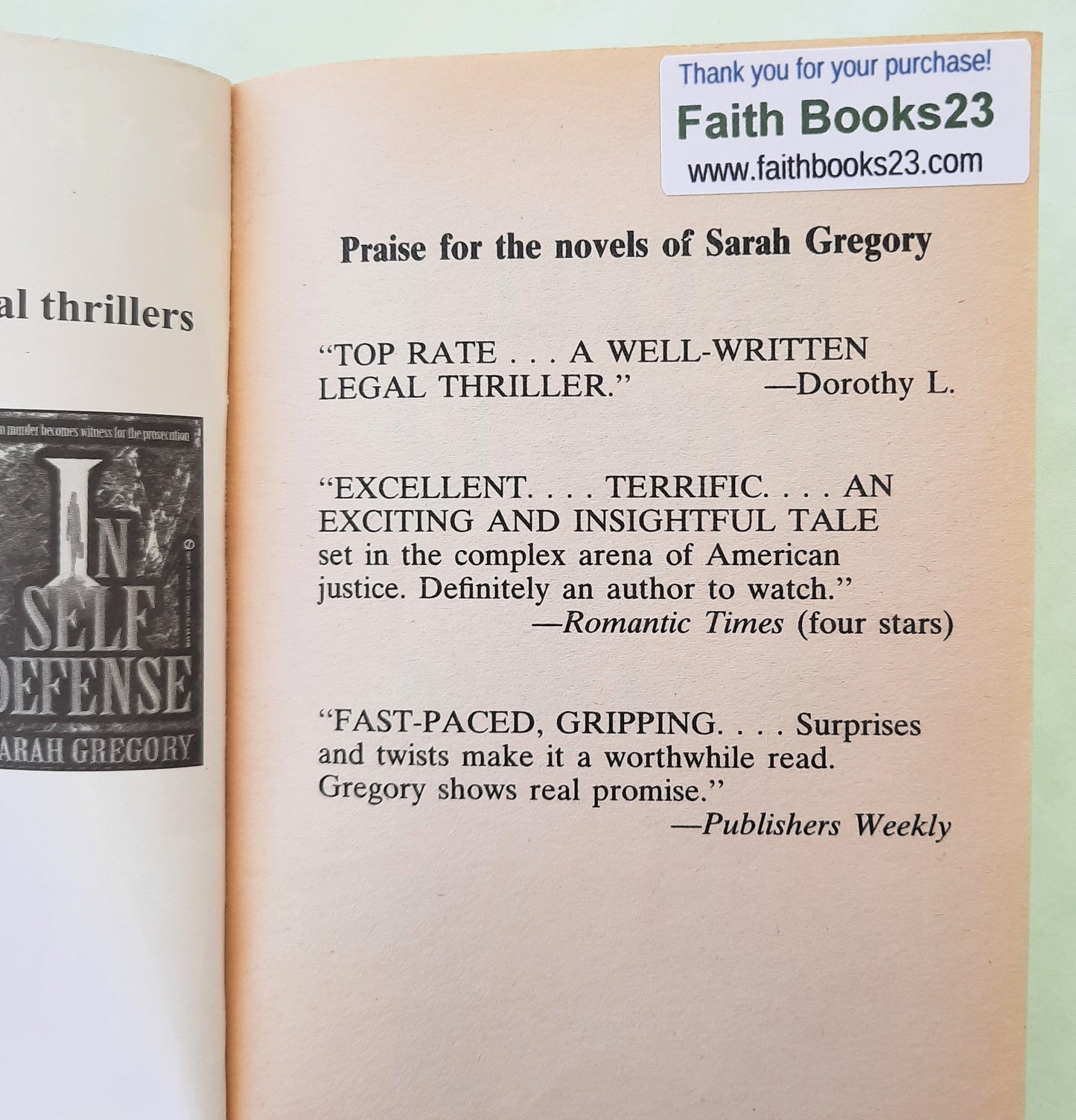 Capitol Scandal by Sarah Gregory (Good, 1999, Pbk, 380 pages, Penguin Putnam)