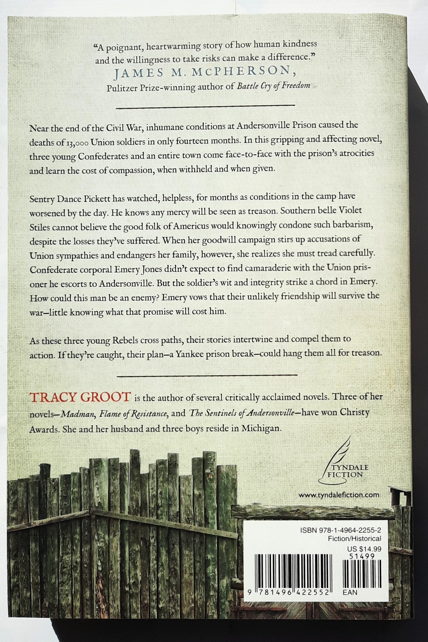 The Sentinels of Andersonville by Tracy Groot (New, 2014, Pbk, 348 pages, Tyndale Fiction)