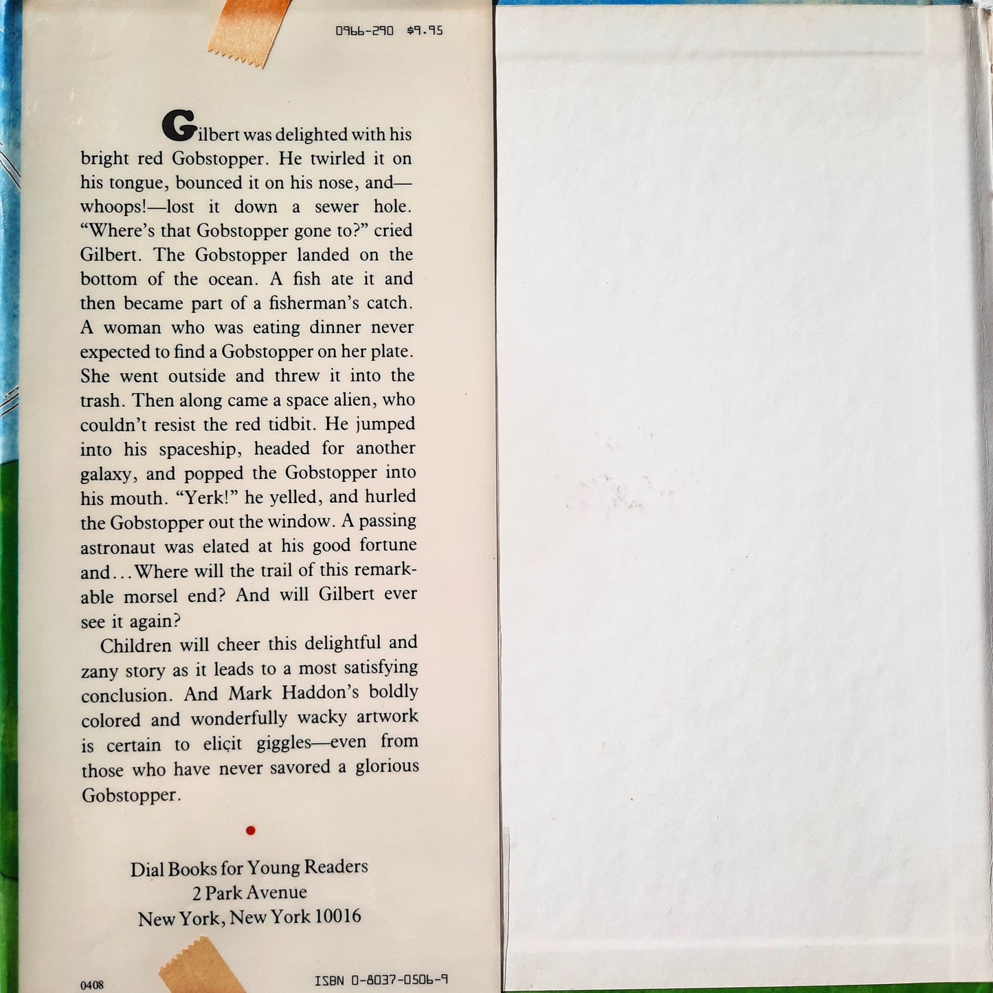 Gilbert's Gobstopper by Mark Haddon (Very good, 1988, HC, 28 pages, Dial Books)