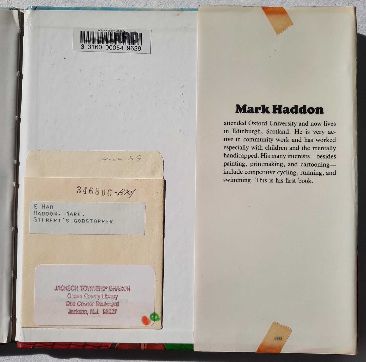 Gilbert's Gobstopper by Mark Haddon (Very good, 1988, HC, 28 pages, Dial Books)