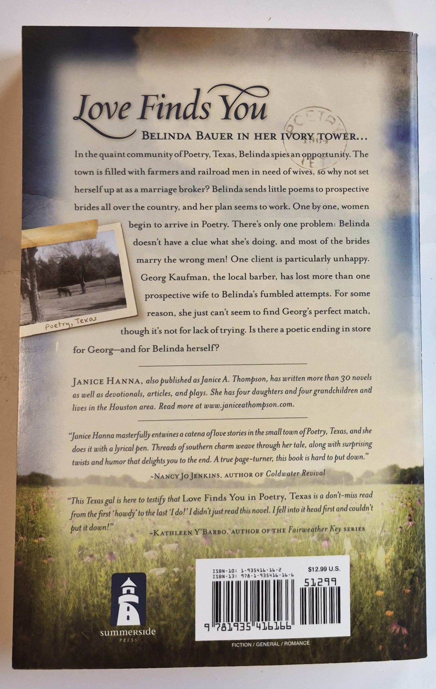 Love Finds You in Poetry Texas von Janice Hanna (Sehr gut, 2009, Taschenbuch, 310 Seiten, Summerside Press)