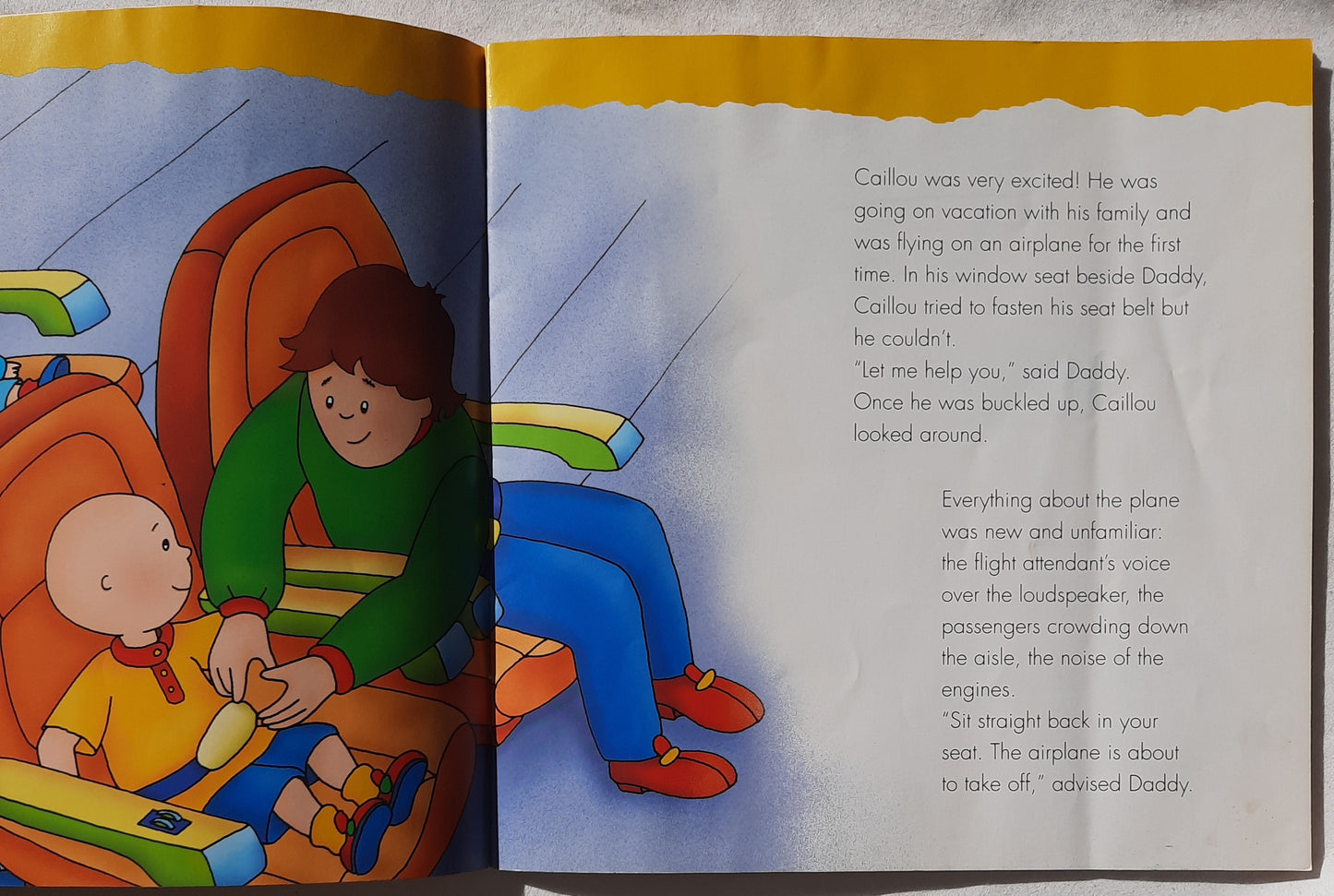 Caillou Rides on a Plane by Roger Harvey (Good, 2000, Pbk, 22 pages, Chouette Publishing)
