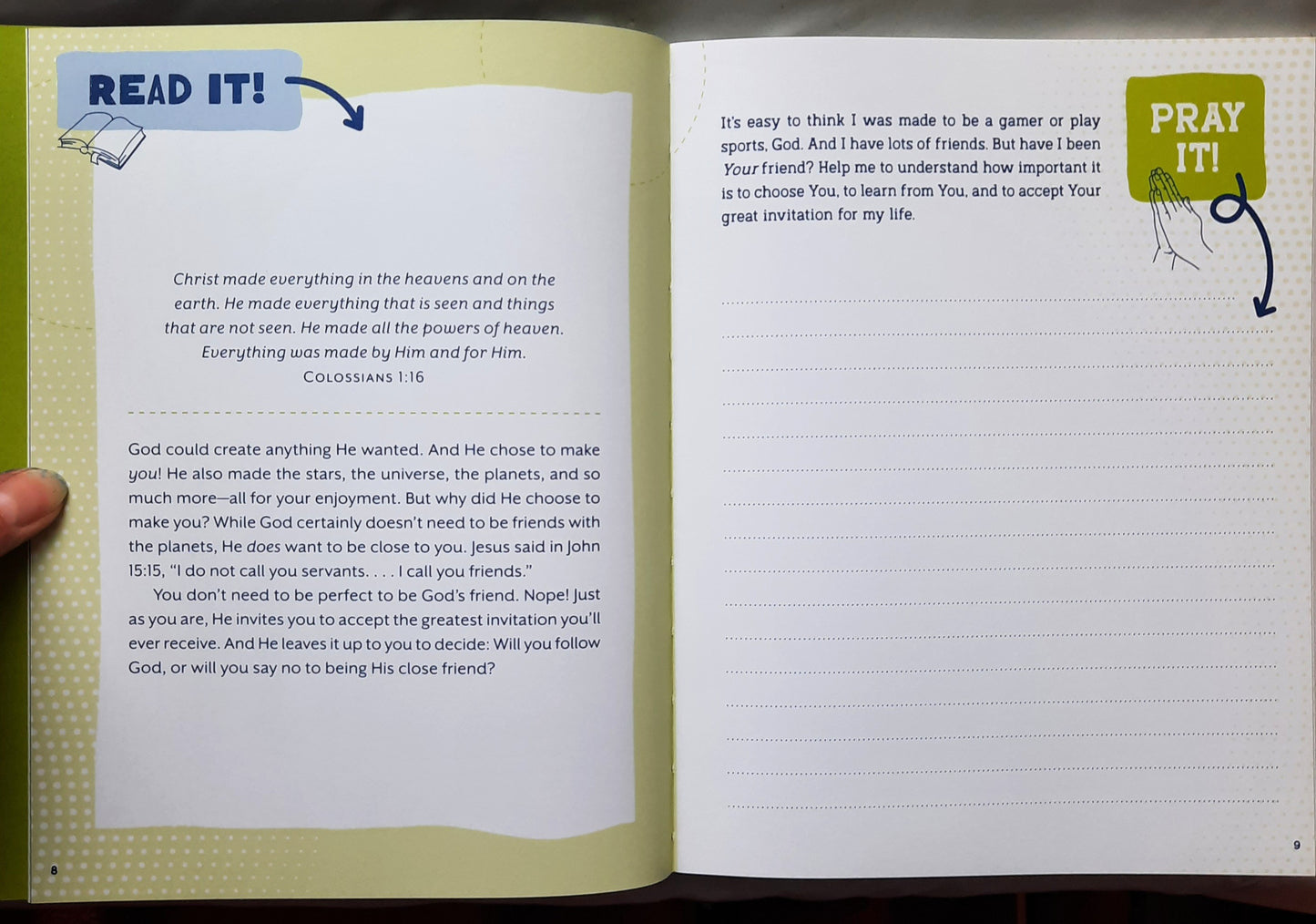 Read It! Pray It! Write It! Draw It! Do It! A Faith-Building Activity Book for Pre-Teen Boys by Glenn Hascall (New, 2024, HC, 192 pages, Barbour Kidz)