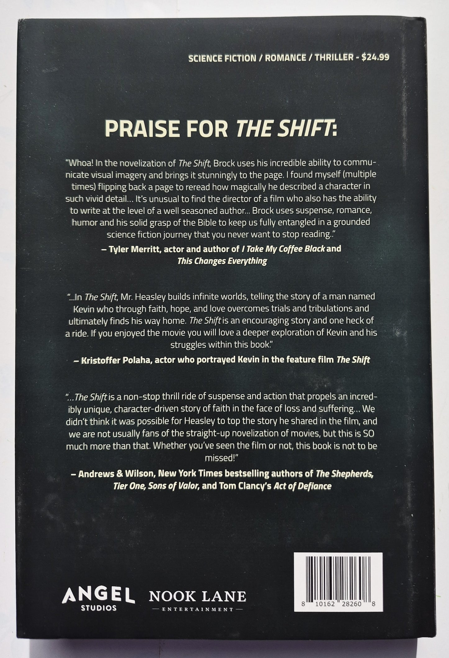 Der Shift-Roman von Brock Heasley (Neu, 2024, HC, 288 Seiten, Angel Studios/Nook Lane)