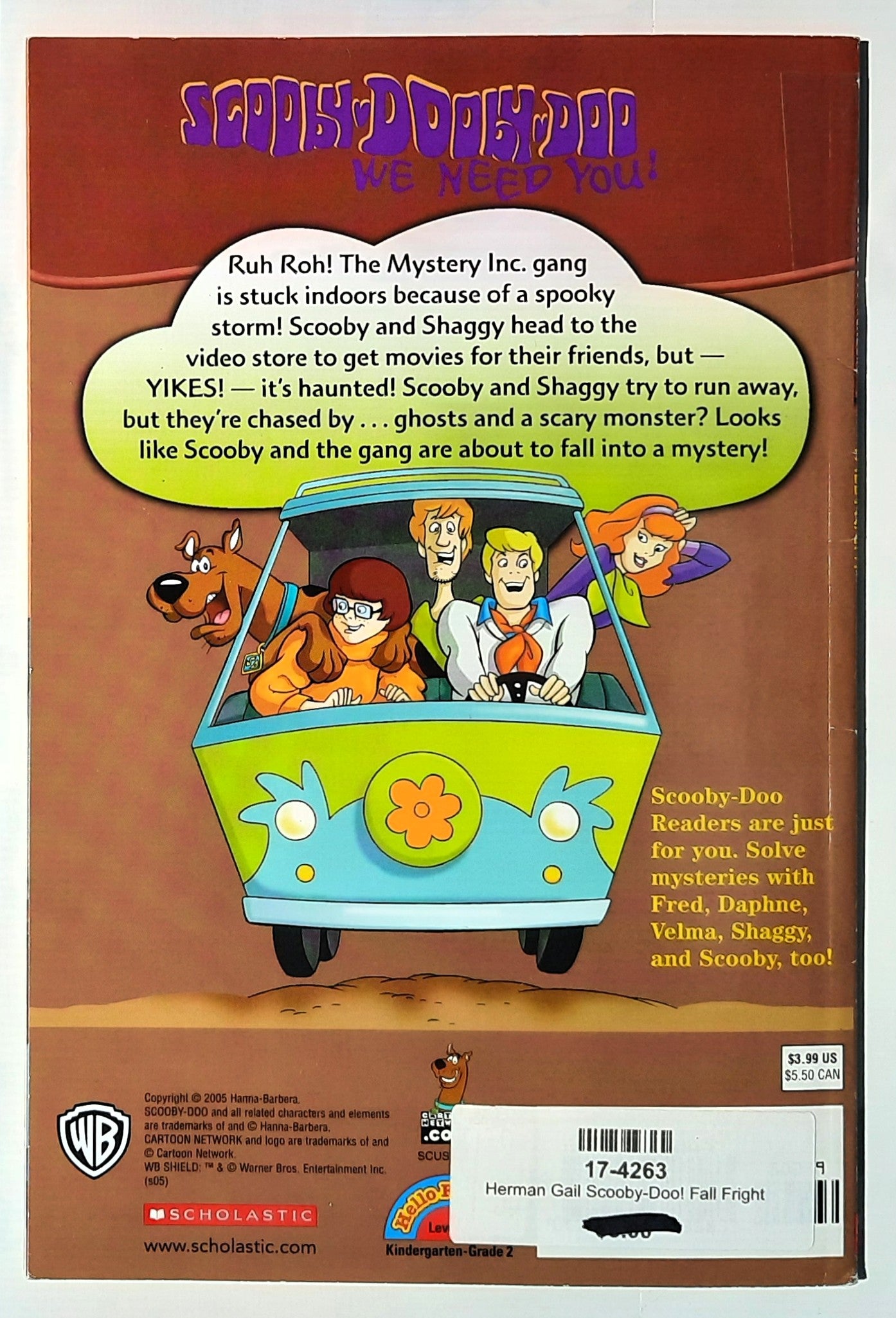 Scooby-Doo! Fall Fright by Gail Herman; Duendes del Sur (Very good, 2005, Pbk, 32 pages, Scholastic)