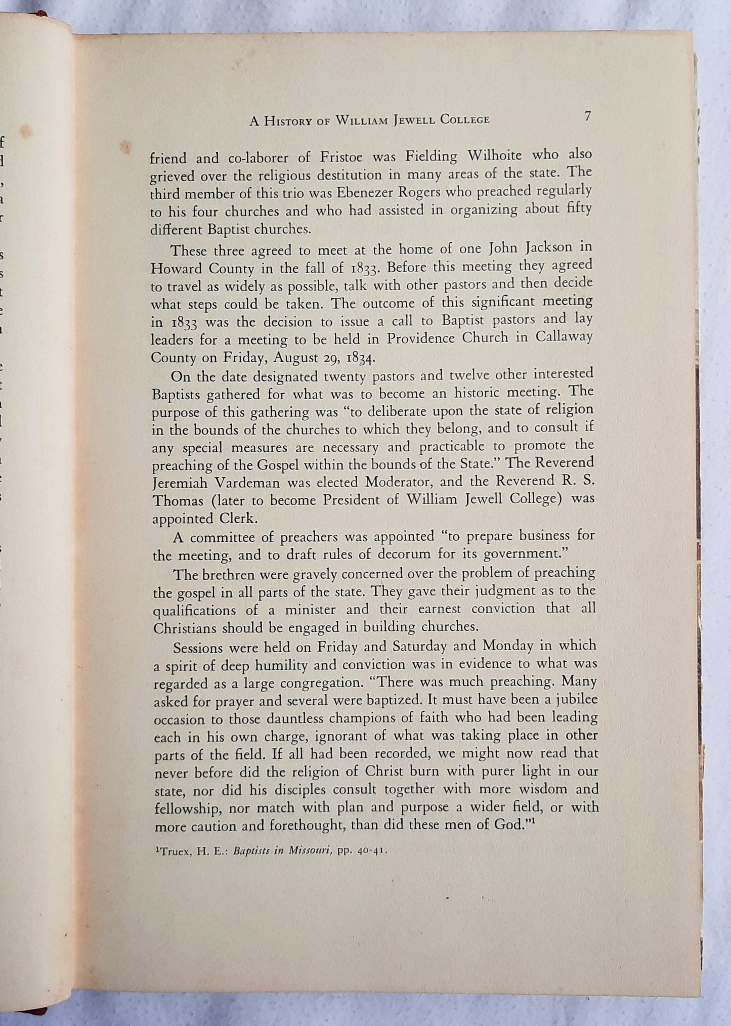Jewell Is Her Name: A History of William Jewell College by Hubert Inman Hester (Very good, 1967, HC, 260 pages, The Quality Press Inc.)