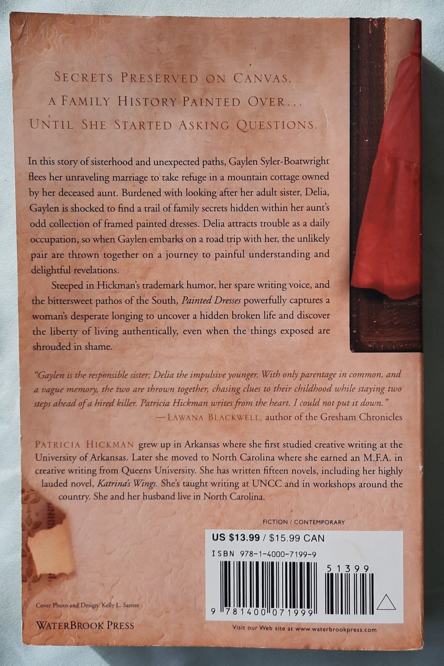 Painted Dresses by Patricia Hickman (Good, 2008, Pbk, 346 pages, WaterBrook Press)