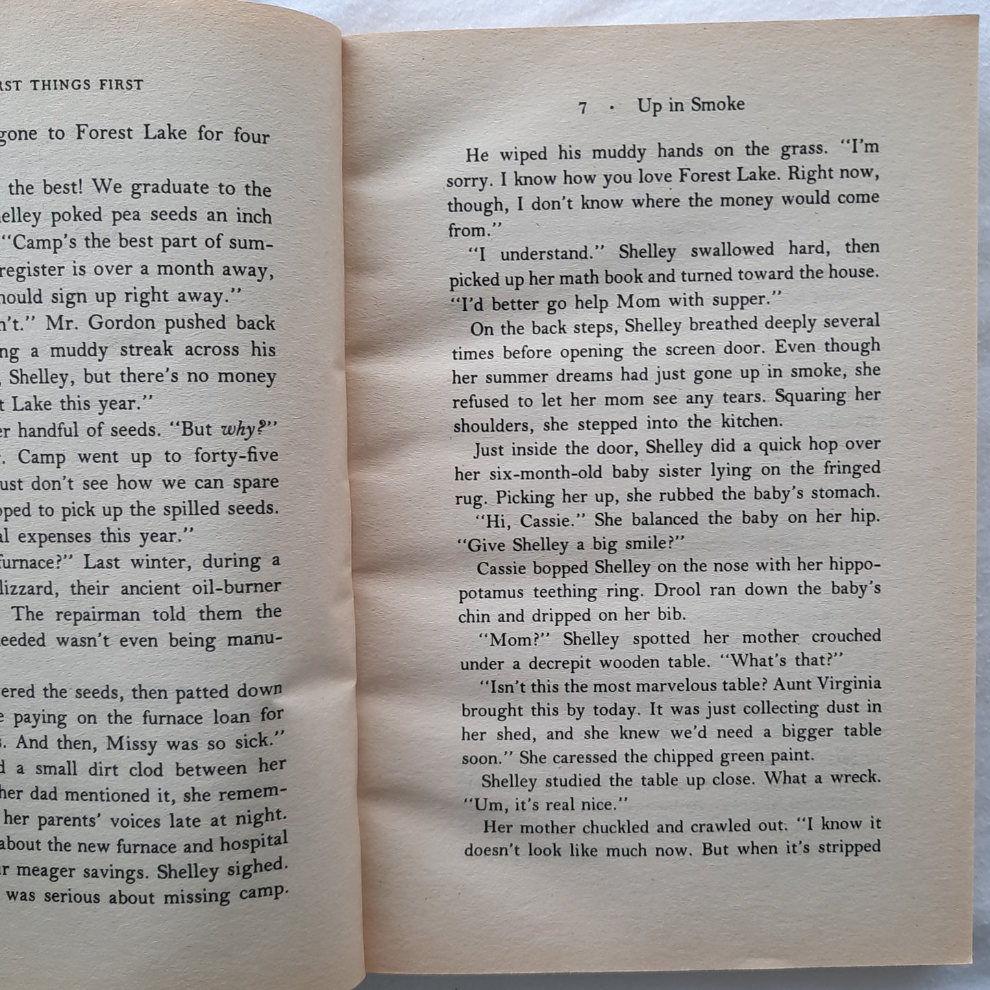 First Things First by Kristi D. Holl (Good, 1986, Pbk, 170 pages, Dell Yearling)