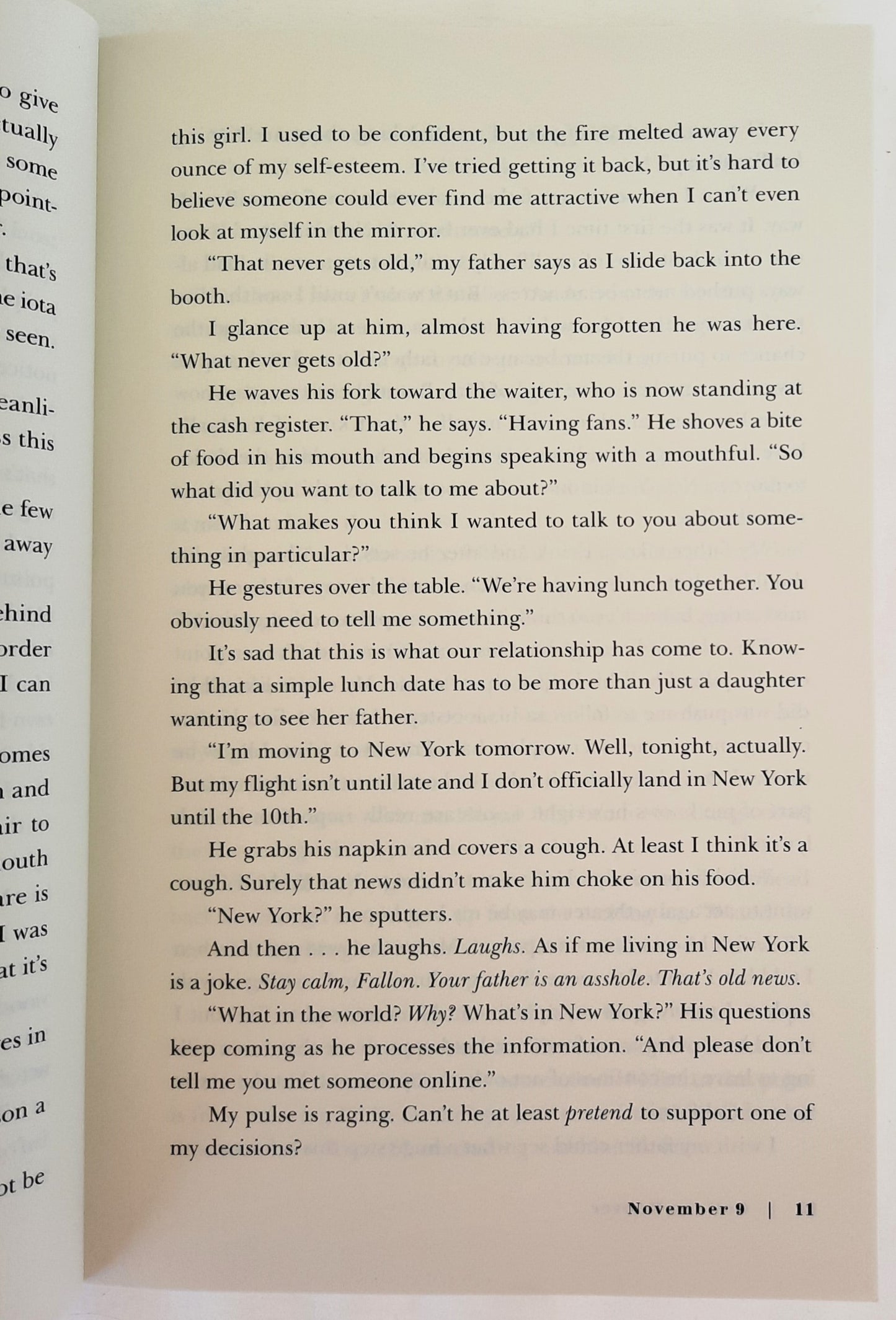 November 9 by Colleen Hoover (Very good, 2015, Pbk, 310 pages, Simon & Schuster)