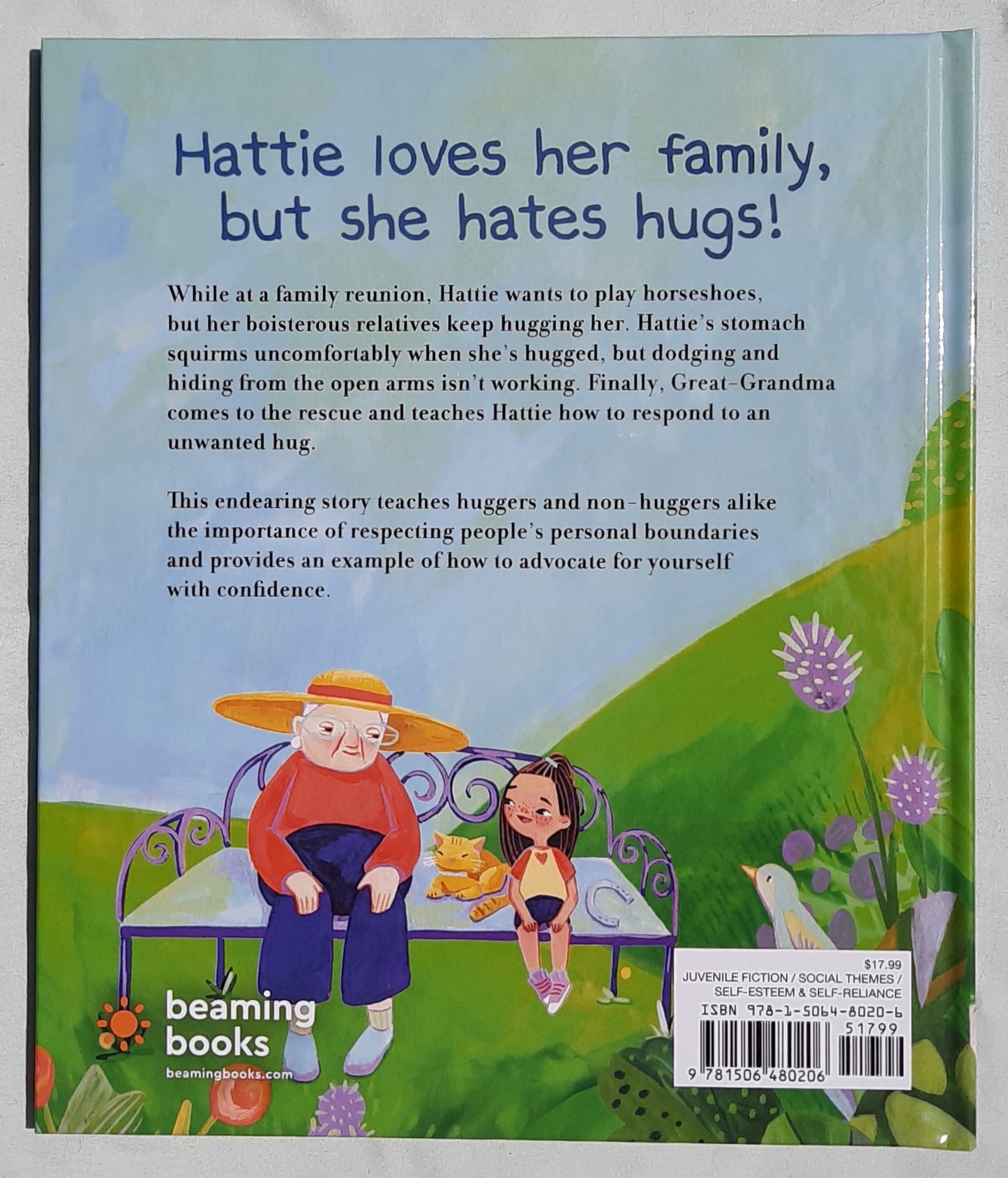 Hattie Hates Hugs by Sarah Hovorka; Heather Lee (New, 2022, HC, 32 pages, Beaming Books)