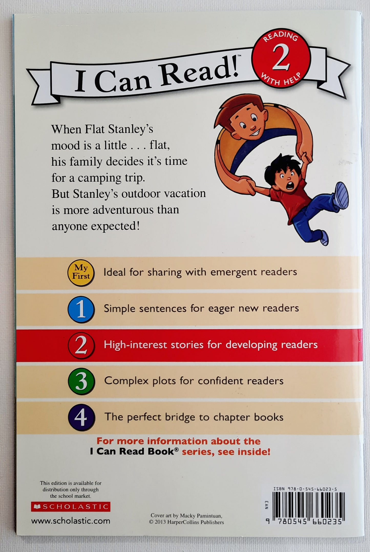 Flat Stanley Goes Camping by Jeff Brown; Lori Haskins Houran (New, 2013, Pbk, 32 pages, Scholastic)
