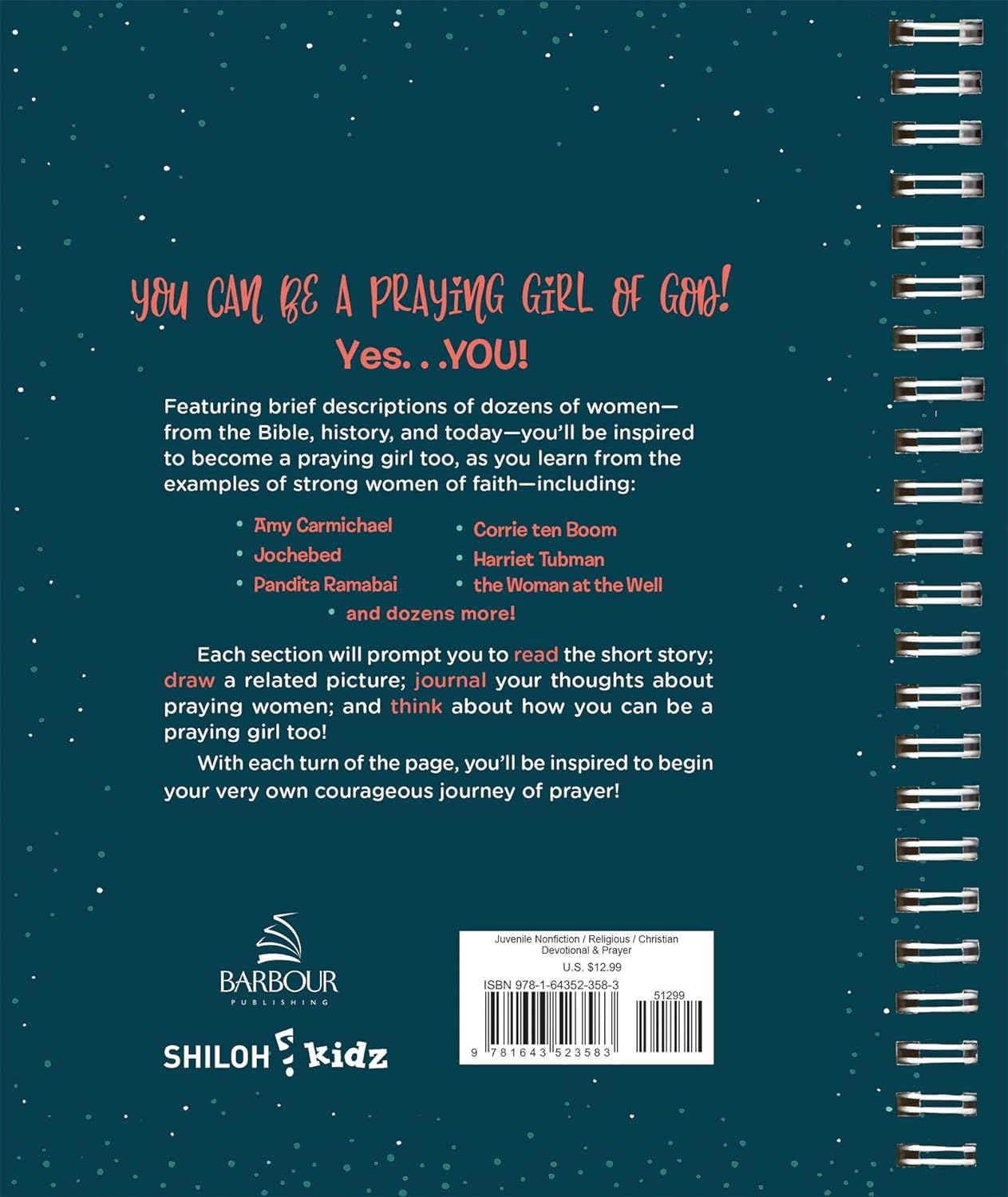 How to be a Praying Girl of God Journal (New, 2020, Pbk, 176 pages, Barbour Publishing)