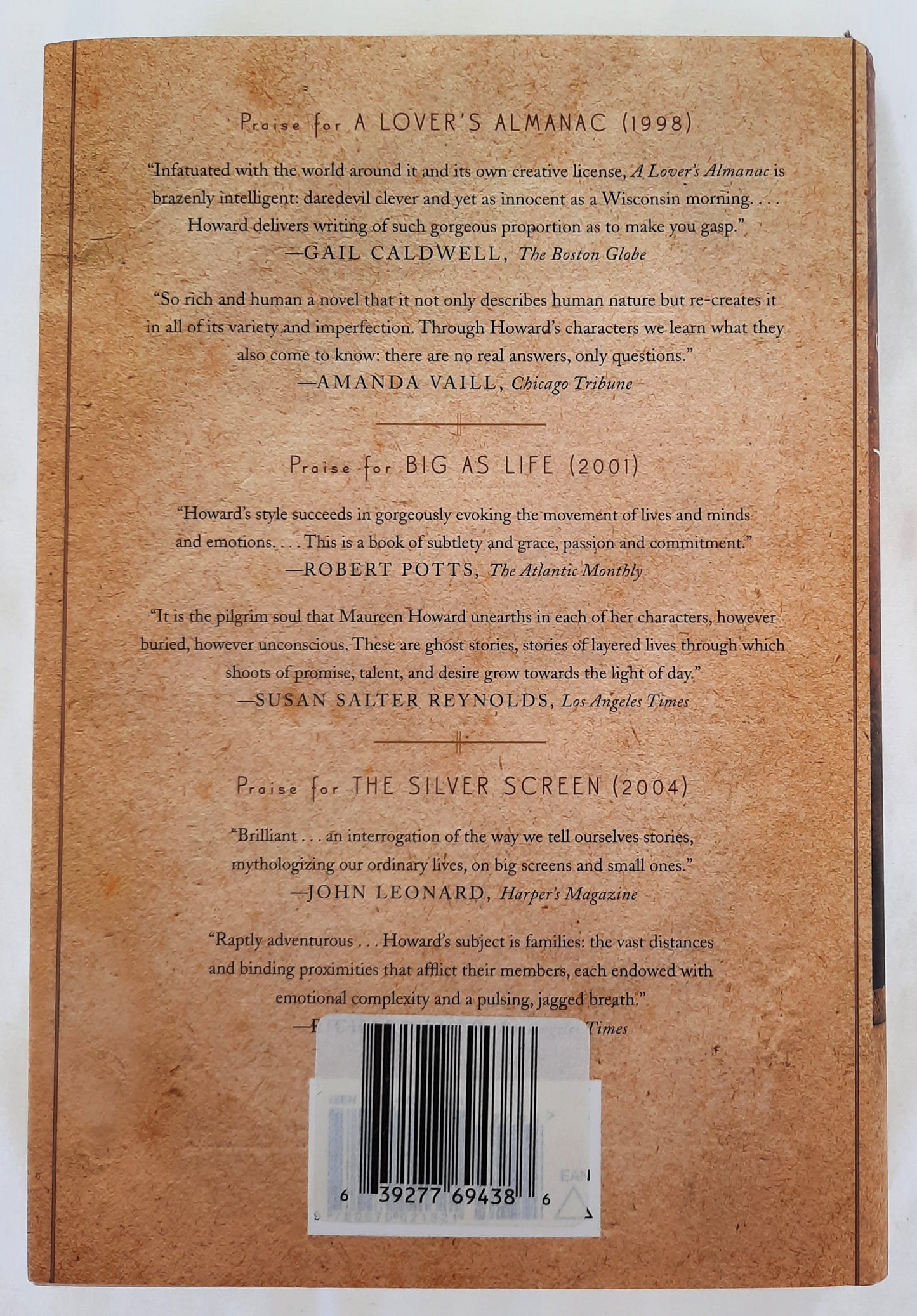 The Rags of Time by Maureen Howard (Very good, 2009, HC, 238 pages, Viking)