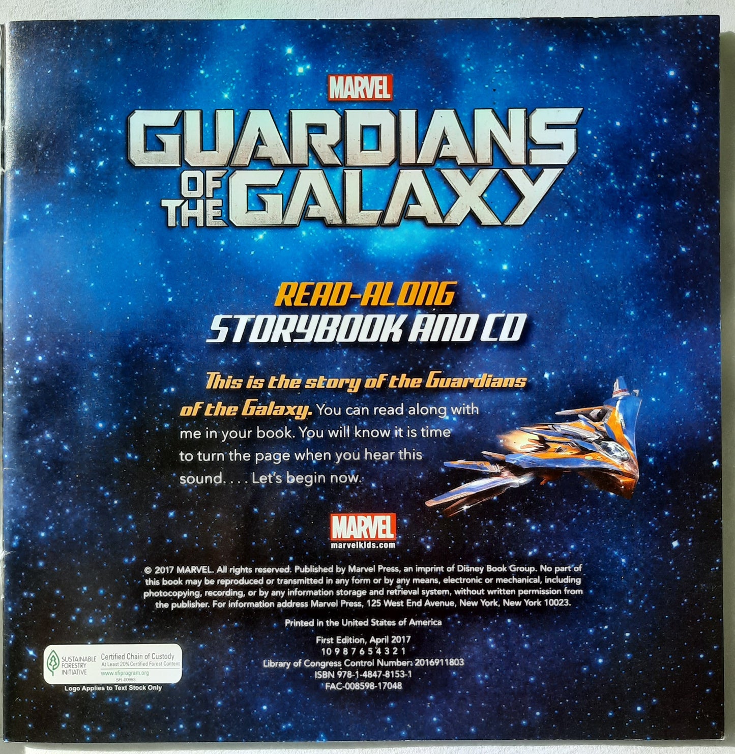 Guardians of the Galaxy by Megan Ilnitzki (Very Good, 2017, PBk, 32 pages, Marvel Kids)
