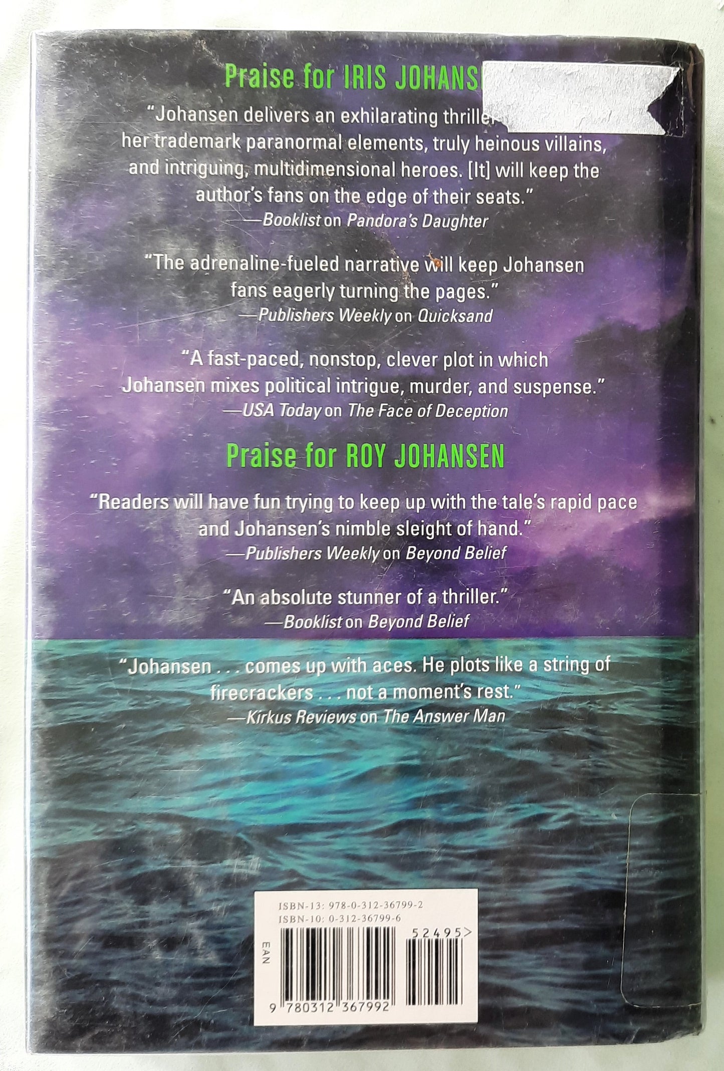 Silent Thunder by Iris Johansen; Roy Johansen (Hannah Bryson #1, Good, HC, 2008, St. Martin's Press, 403 pages)