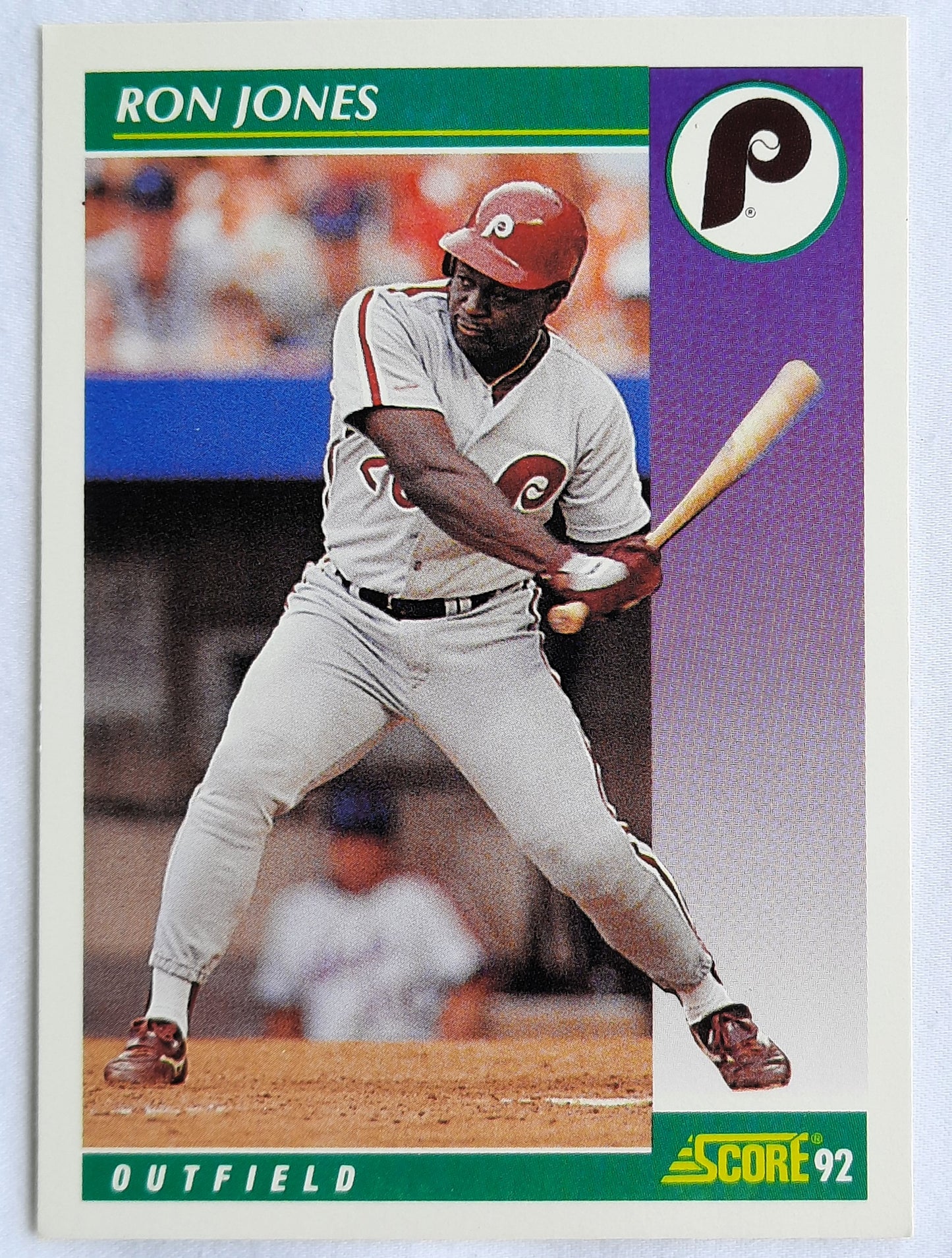 Score '92 Ron Jones Philadelphia Phillies Outfield #342 Baseball Card Near Mint