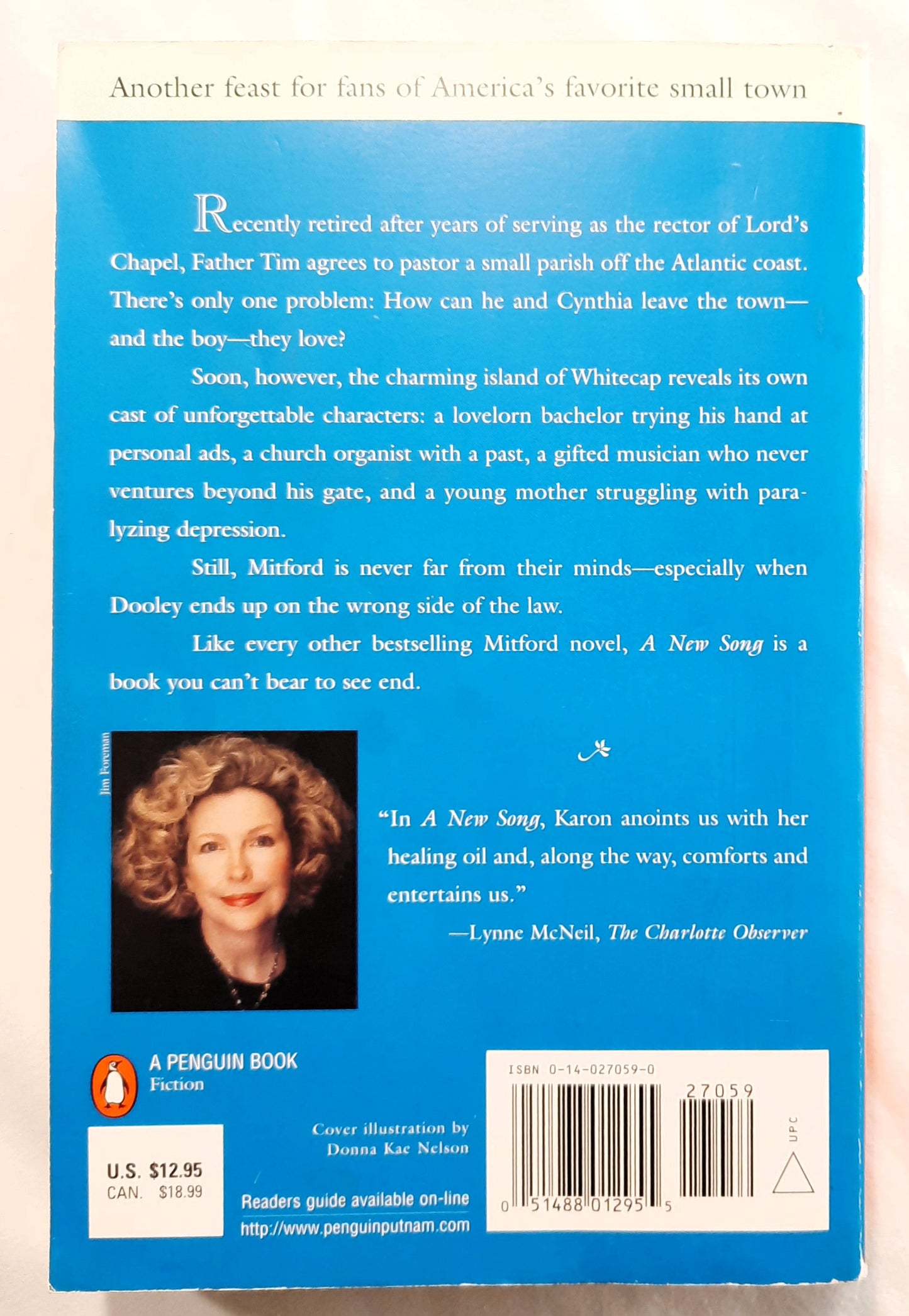 A New Song by Jan Karon (Mitford #3, Very good, 1999, PBk, 400 pages, Penguin Book)