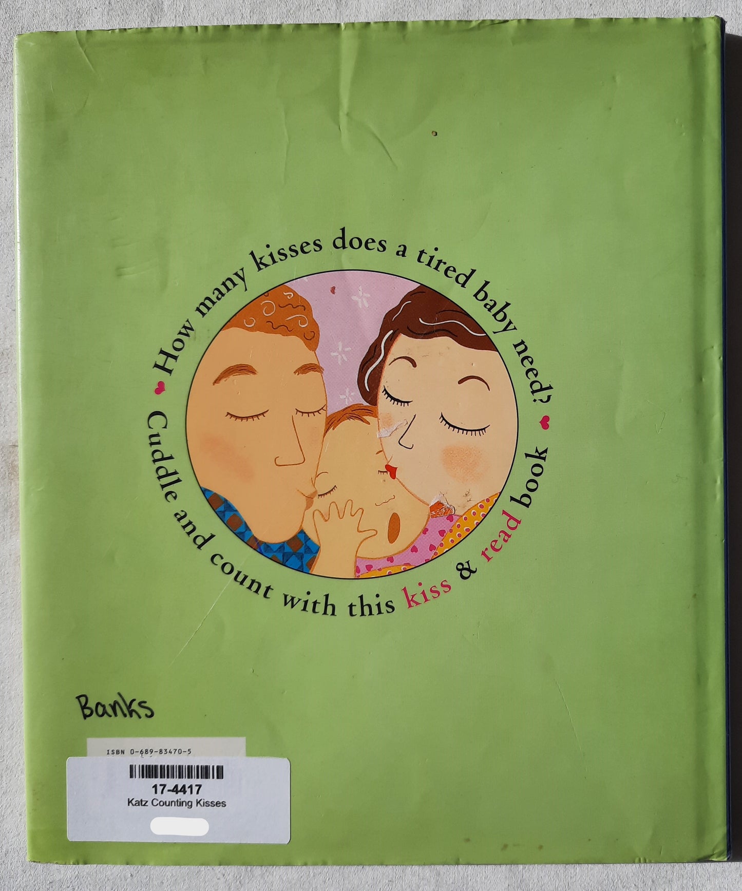 Counting Kisses by Karen Katz (Very good, 2001, HC, 32 pages, Margaret K. McElderry Books)