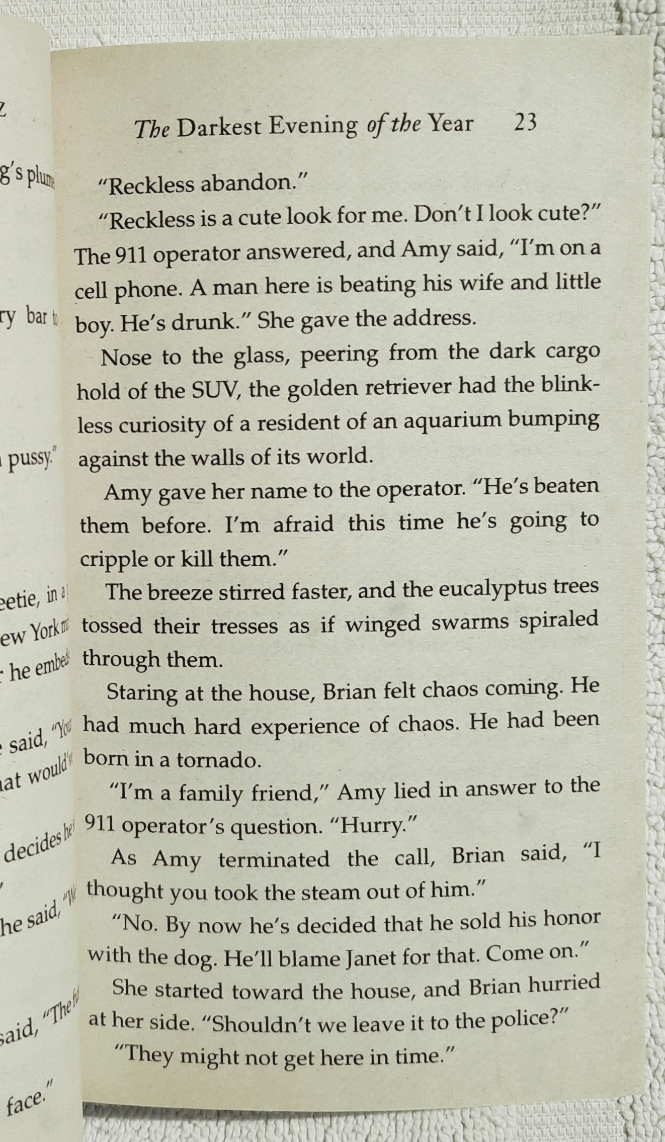 The Darkest Night of the Year by Dean Koontz (Good, 2008, Pbk, 480 pages, Random House)