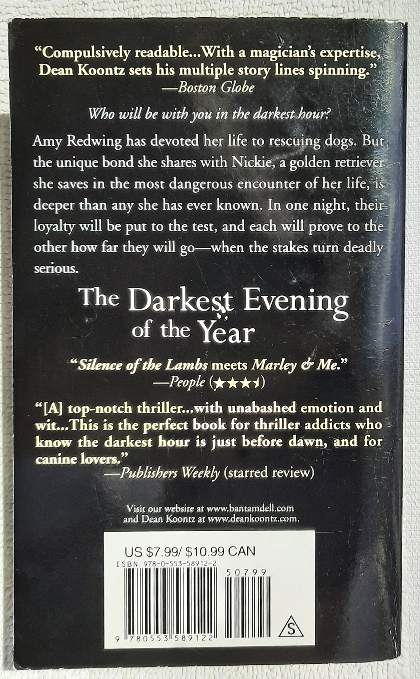 The Darkest Night of the Year by Dean Koontz (Good, 2008, Pbk, 480 pages, Random House)
