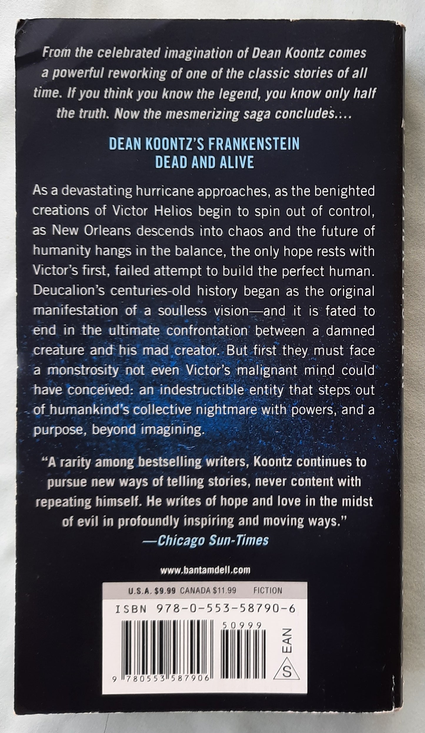 Dead and Alive by Dean Koontz (Frankenstein #3, Good, 2009, Pbk, 352 pages, Bantam Books)