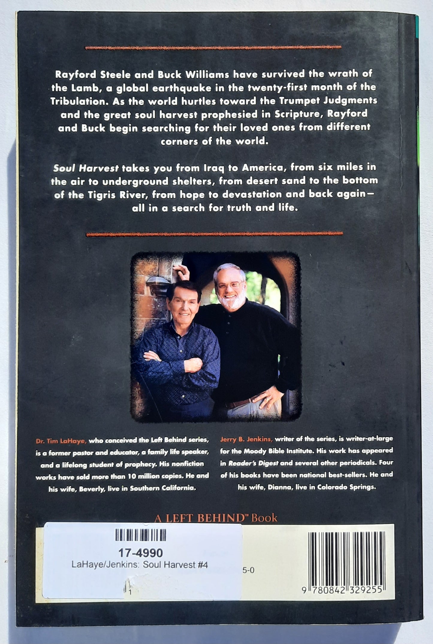 Soul Harvest by Tim, LaHaye; Jerry B. Jenkins (Left Behind #4, Very good, 1998, Pbk, 423 pages, Tyndale House)