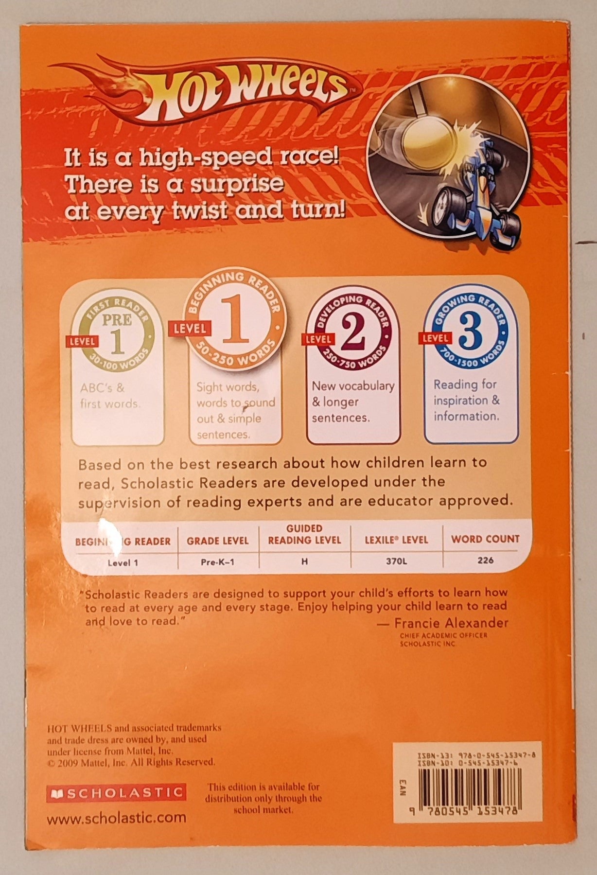 Hot Wheels: Wild Rides by Ace Landers (Level 1 Reader, Very good, 2009, Pbk, 32 pages, Scholastic)