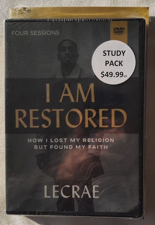 I Am Restored Study Guide with DVD: How I Lost My Religion but Found My Faith By Lecrae (New, 2021, HarperChristian)