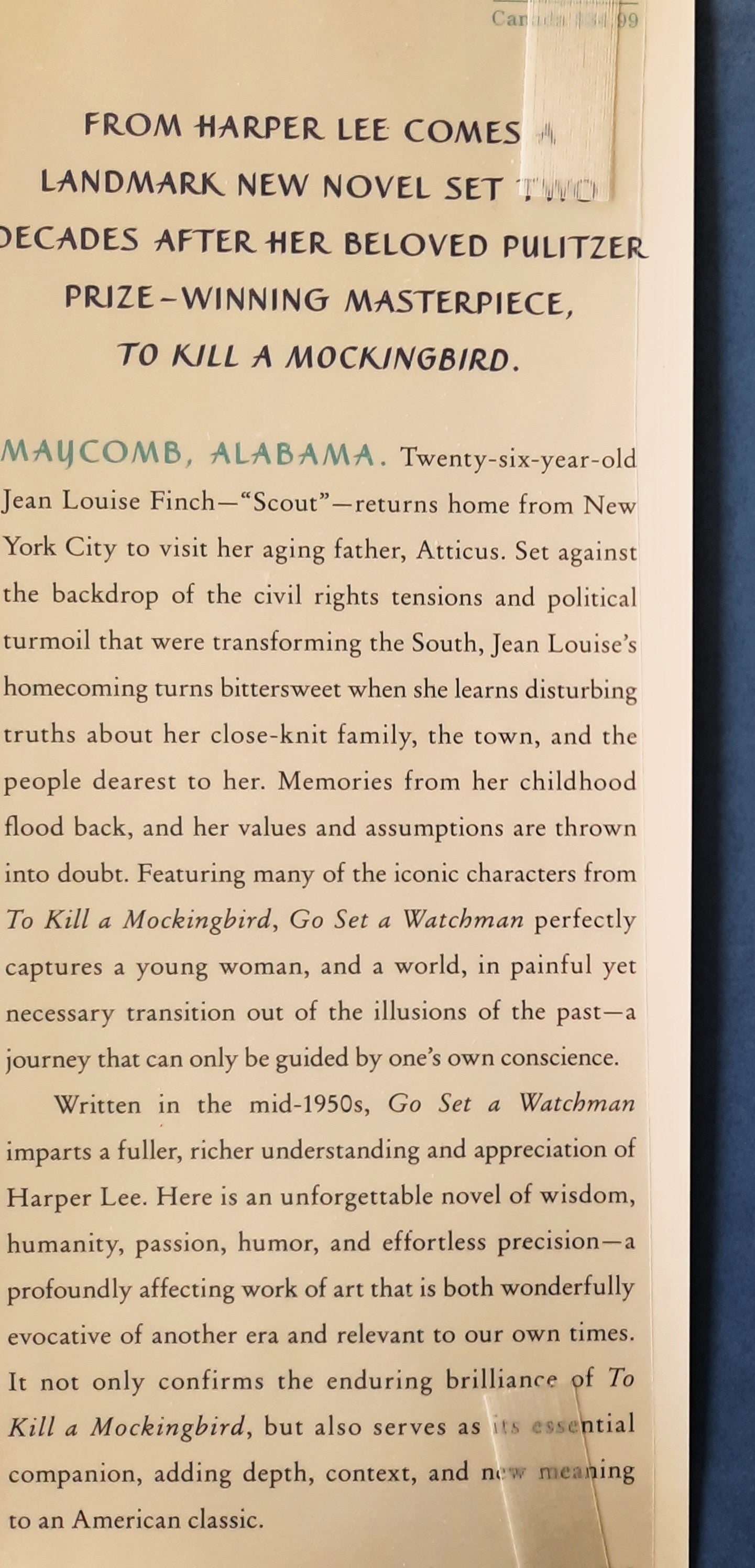 Go Set a Watchman by Harper Lee (Good, 2015, HC, 278 pages, HarperCollins)
