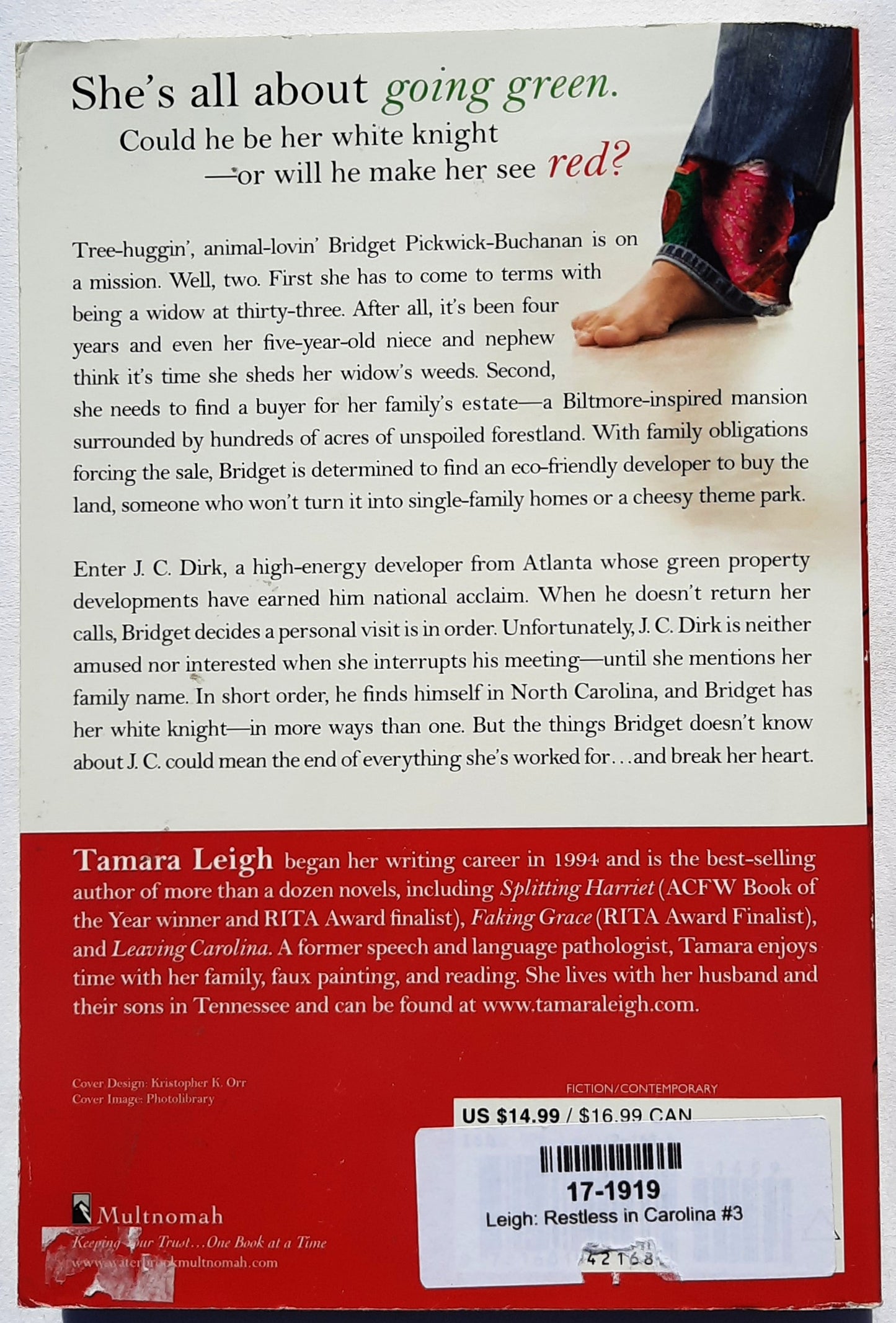 Restless in Carolina #3 by Tamara Leigh (Southern Discomfort, Very good, 2011, PBK, 352 pages, Multnomah Books)