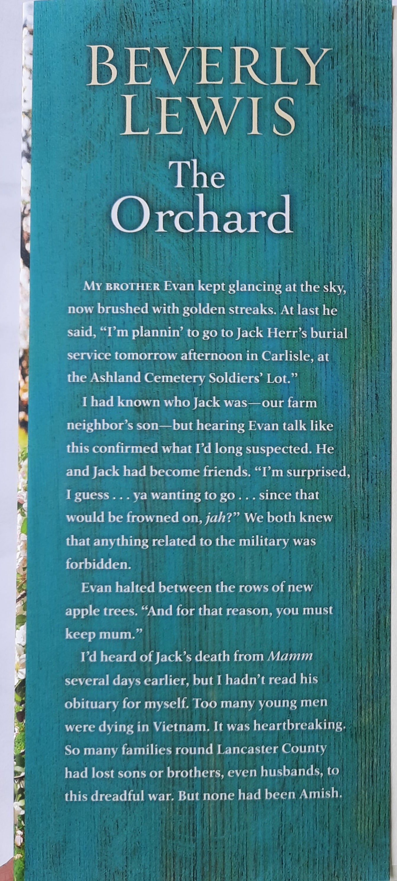The Orchard by Beverly Lewis (New, 2022, HC, 345 pages, Bethany House)