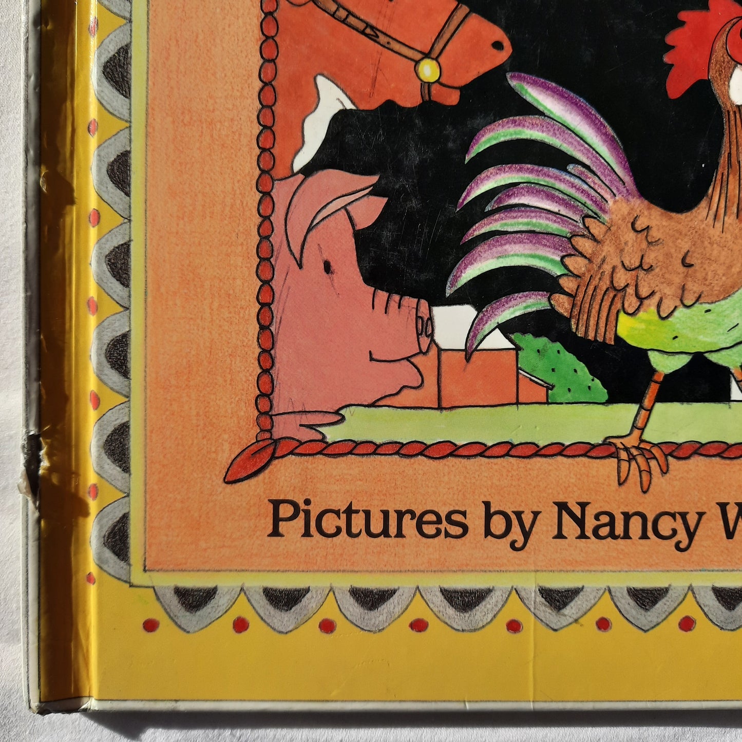 When the Rooster Crowed by Patricia Lillie; Nancy Winslow Parker (Acceptable, 1991, HC, 32 pages, Greenwillow Press)
