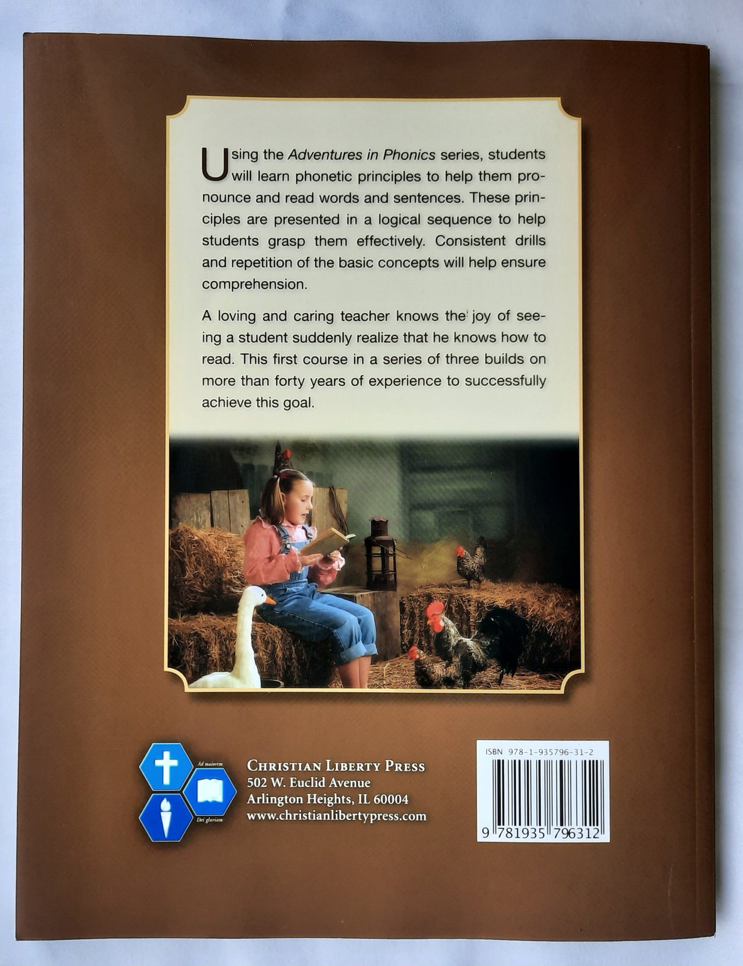 Adventures in Phonics Level A Third Edition by Florence Lindstrom (Like new, 2020, Pbk, 216 pages, Christian Liberty Press)
