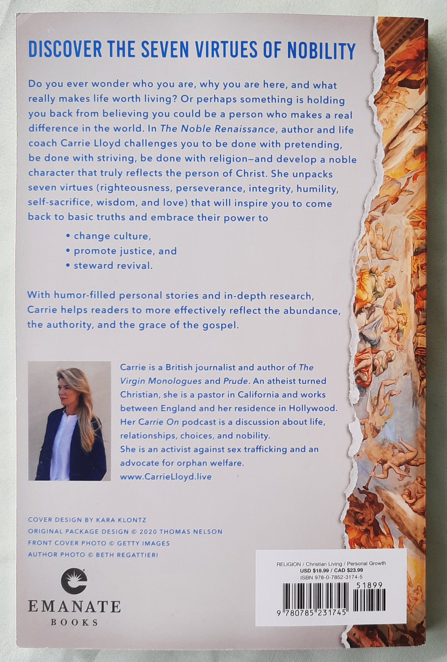 The Noble Renaissance by Carrie Lloyd (New, 2020, Pbk, 189 pages, Emanate Books)