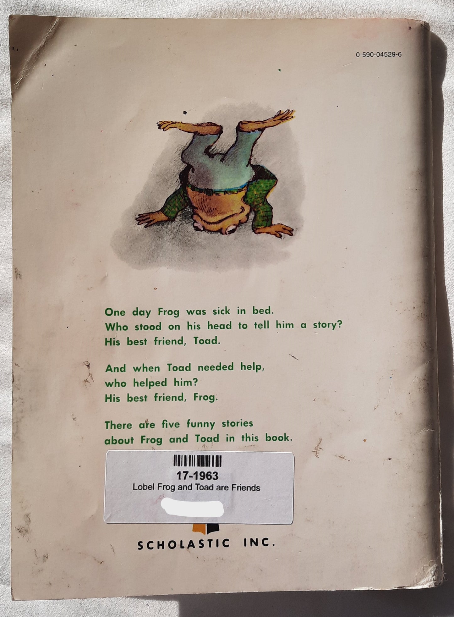 Frog and Toad are Friends by Arnold Lobel (Good, 1970, Pbk, 64 pages, Scholastic)